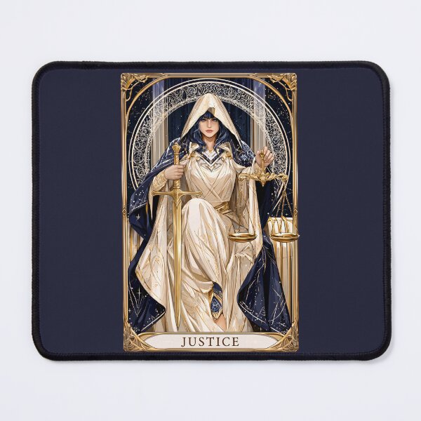 Item preview, Justice Tarot Card | Gothic Occult Spiritual Art designed and sold by MythicMood.