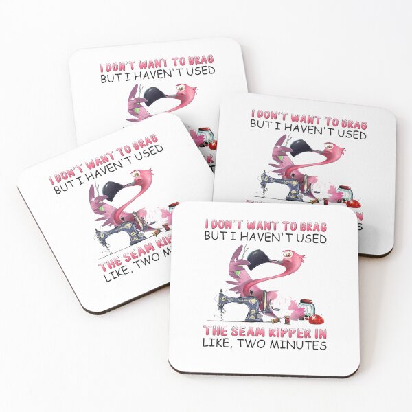 Item preview, Funny Flamingo Sewing Sewing Humor designed and sold by roartusa.