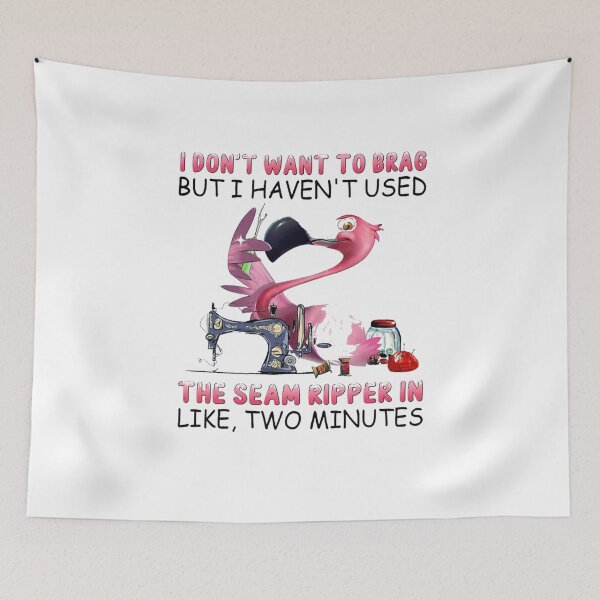 Item preview, Funny Flamingo Sewing Sewing Humor designed and sold by roartusa.