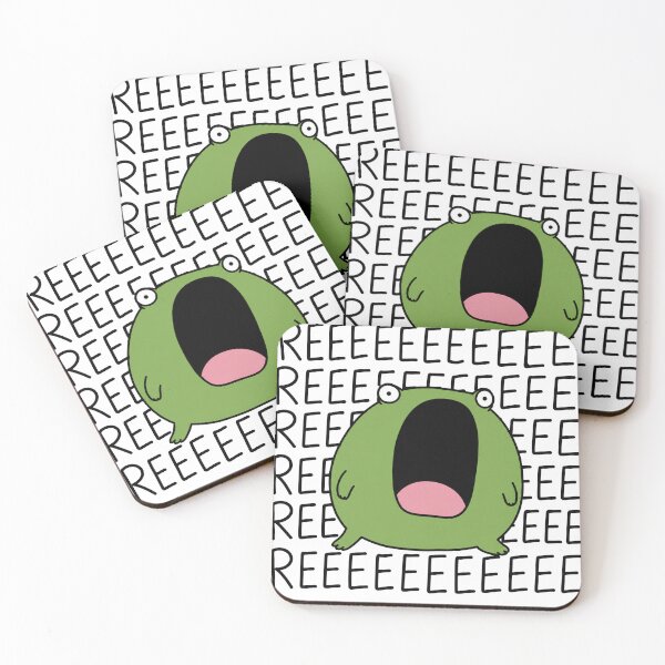 Item preview, REEEE Funny Frog Screaming Reaction Meme designed and sold by MonkiFlipp.
