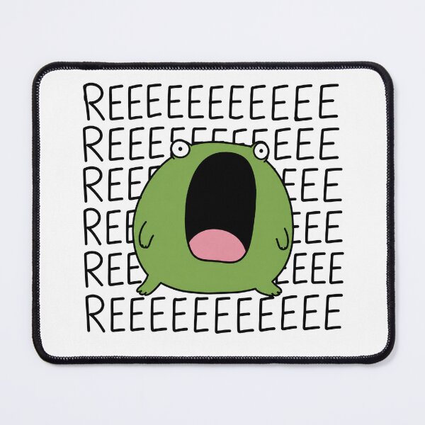 Item preview, REEEE Funny Frog Screaming Reaction Meme designed and sold by MonkiFlipp.