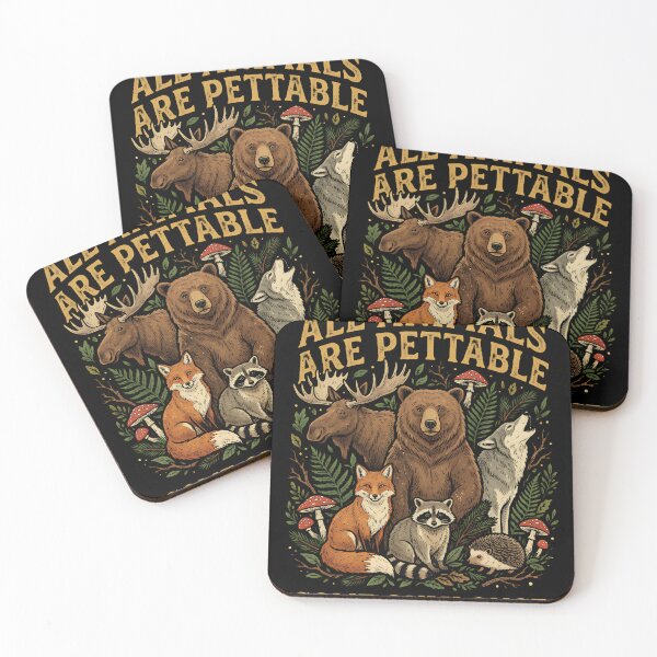 Item preview, All Animals Are Pettable Some Only Once - Funny Wildlife Camping Design designed and sold by w66aboo.