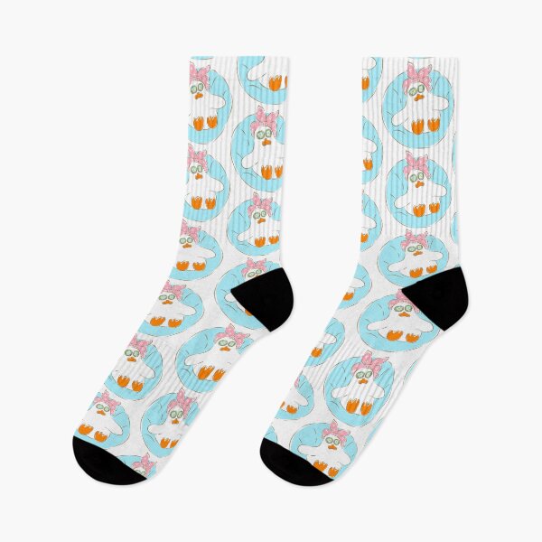 Item preview, Cute white duck relaxing on blue swim ring designed and sold by Pe.peach.