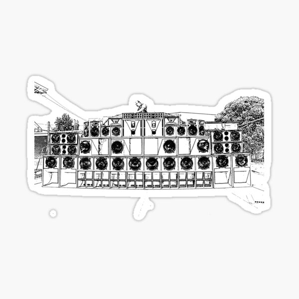 Aperçu de l'œuvre Reggae Soundsystem créée et vendue par artbyvourneen.