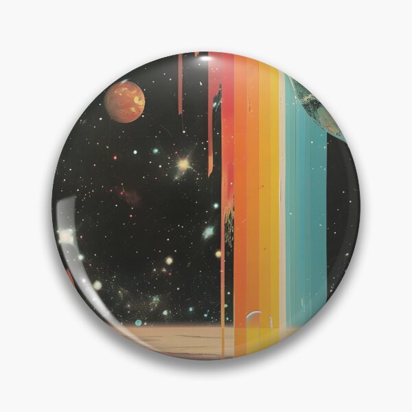 Item preview, Retro Space Adventure Surreal Cosmic Landscape designed and sold by AbernathyZella.