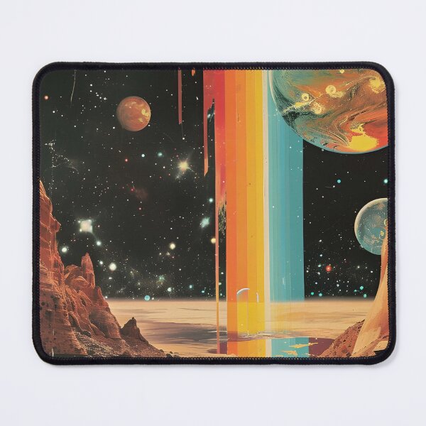 Item preview, Retro Space Adventure Surreal Cosmic Landscape designed and sold by AbernathyZella.