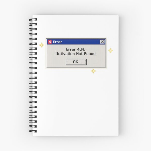 Item preview, Error 404 Motivation Not Found Retro Computer Mental Health designed and sold by Timeless Junction.