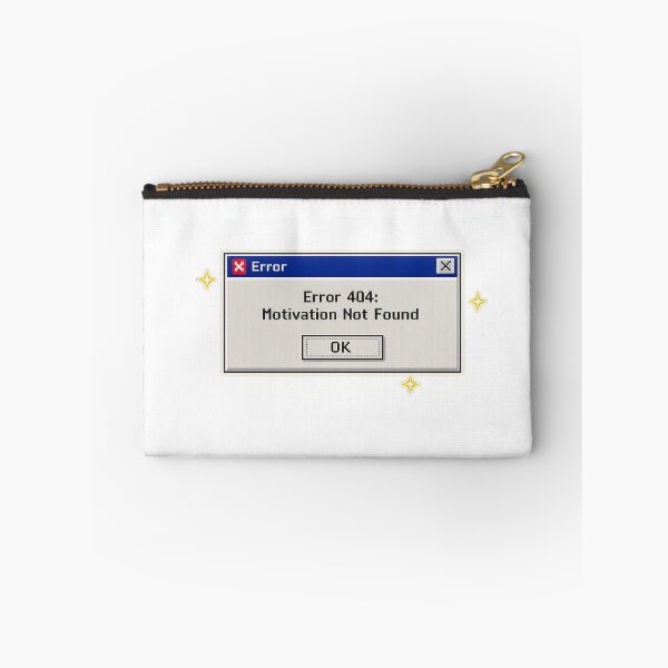 Item preview, Error 404 Motivation Not Found Retro Computer Mental Health designed and sold by Timeless Junction.