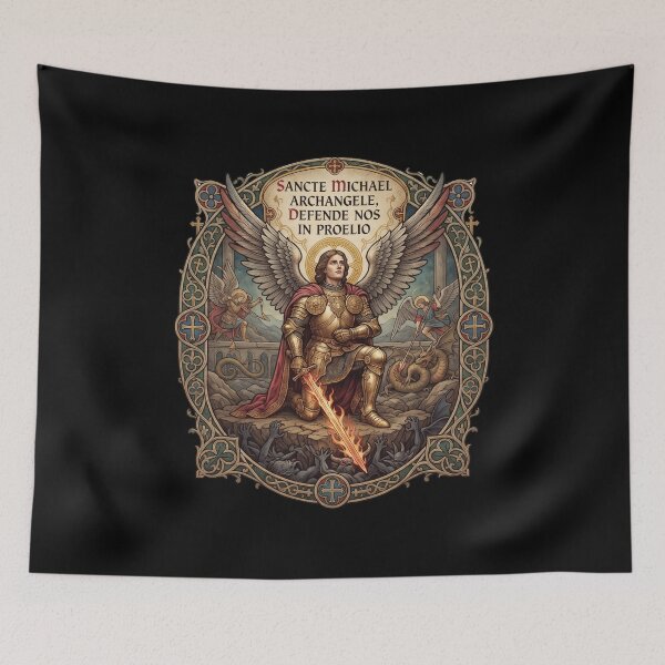 Item preview, Saint Michael, Defend Us in Battle designed and sold by MudMaster.