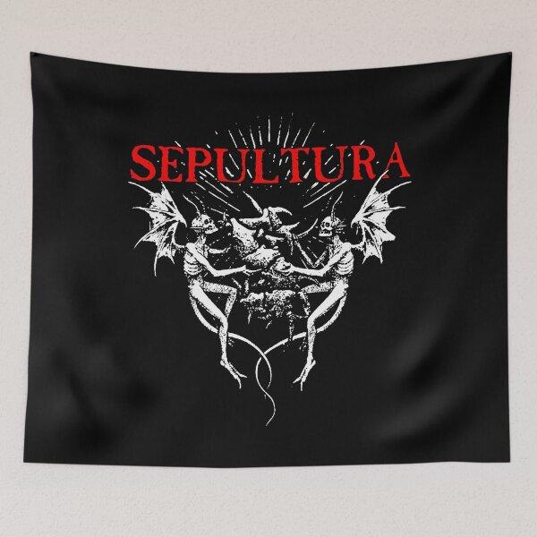 Item preview, Red Typography Silhouette Nu Metal Music Group designed and sold by JennieYarbrough.