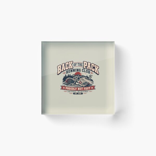 Item preview, Back of the Pack Running Club Vintage Slow Running designed and sold by KakangMudi.