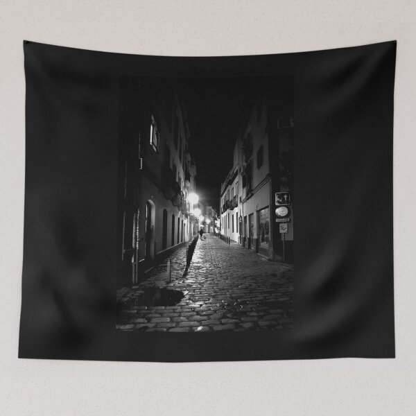 Item preview, Seville night street 2, monochrome darker designed and sold by paulboizot.