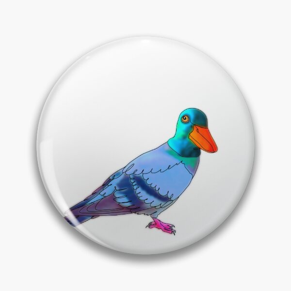 Item preview, Penny the pigeon in duck hat - animalzinhats  designed and sold by Ashley’sAnimalz.