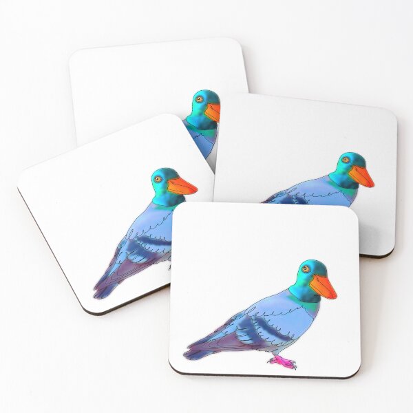 Item preview, Penny the pigeon in duck hat - animalzinhats  designed and sold by Ashley’sAnimalz.