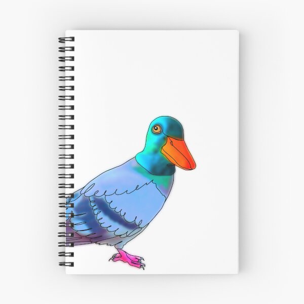 Item preview, Penny the pigeon in duck hat - animalzinhats  designed and sold by Ashley’sAnimalz.