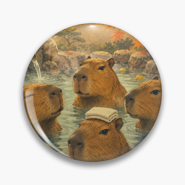 Item preview, capybara onsen designed and sold by alexrow.