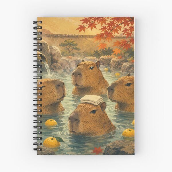 Item preview, capybara onsen designed and sold by alexrow.