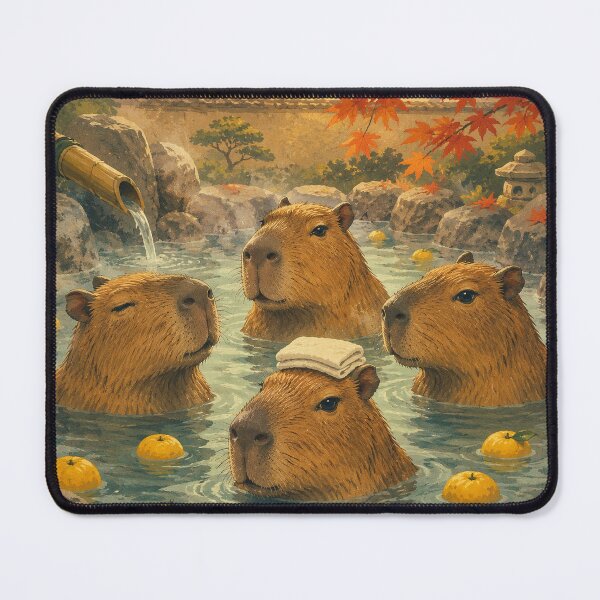 Item preview, capybara onsen designed and sold by alexrow.