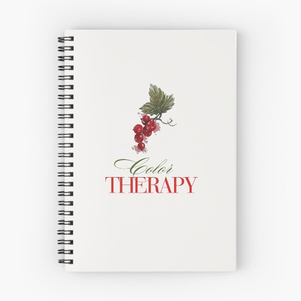 Item preview, Color Therapy – Red Currant Botanical Watercolor Typography designed and sold by Harsha Pinjani.