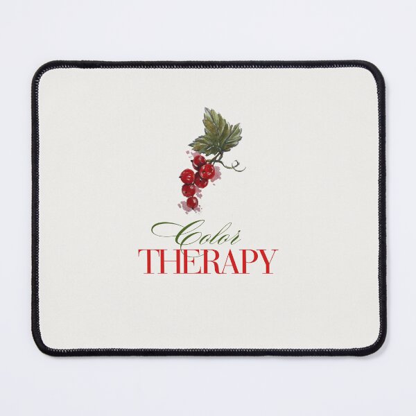 Item preview, Color Therapy – Red Currant Botanical Watercolor Typography designed and sold by Harsha Pinjani.