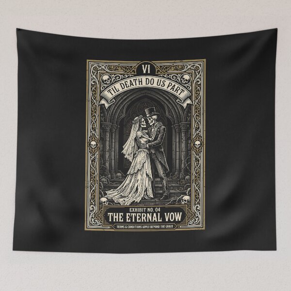 Item preview, The Eternal Vow Til Death Skeleton Wedding Tarot - Gothic Victorian Romance designed and sold by SplashTastic.