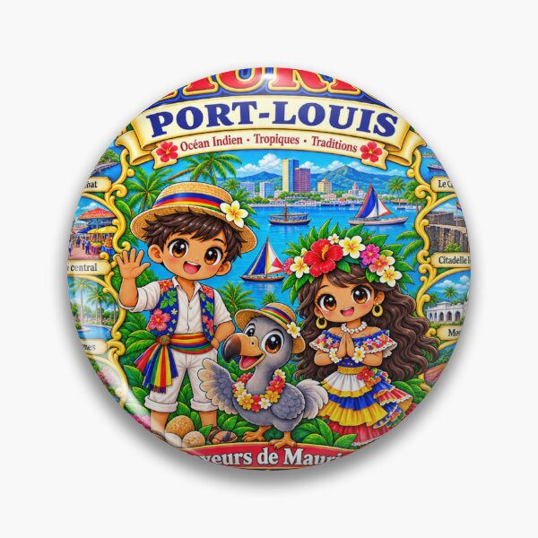 Item preview, Mauritius Port Louis – Kawaii Trip, Mauritian Culture and Flavors of Mauritius designed and sold by Cifi64.
