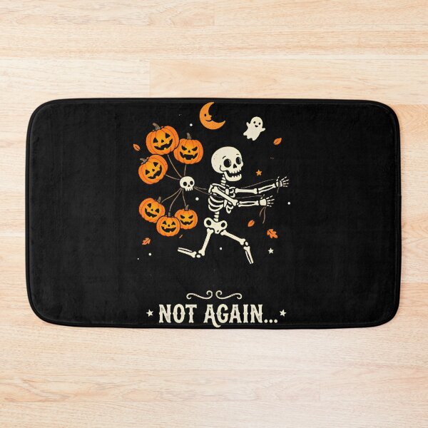 Item preview, Not Again Skeleton Pumpkin Balloons Funny Halloween Design designed and sold by w66aboo.