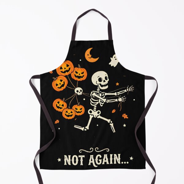 Item preview, Not Again Skeleton Pumpkin Balloons Funny Halloween Design designed and sold by w66aboo.