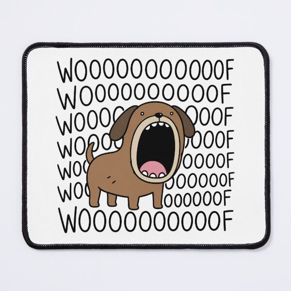 Item preview, Woof Funny Dog Screaming Reaction Meme designed and sold by MonkiFlipp.