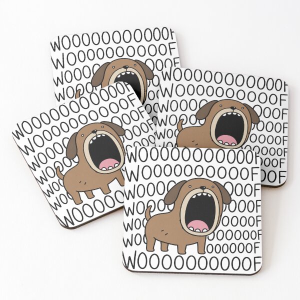 Item preview, Woof Funny Dog Screaming Reaction Meme designed and sold by MonkiFlipp.