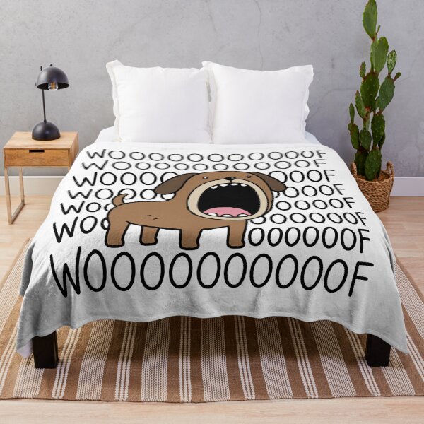Item preview, Woof Funny Dog Screaming Reaction Meme designed and sold by MonkiFlipp.