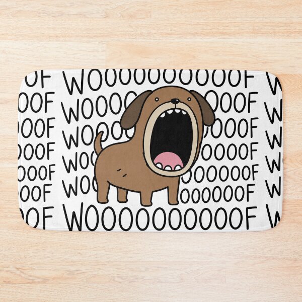 Item preview, Woof Funny Dog Screaming Reaction Meme designed and sold by MonkiFlipp.