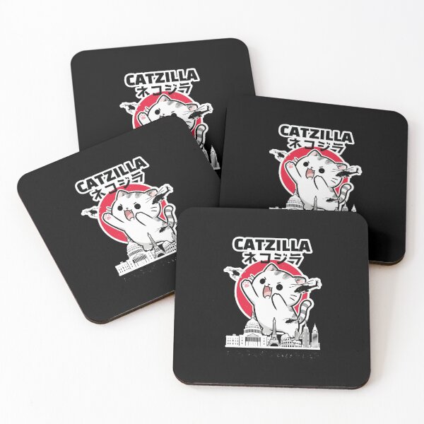 Item preview, Catzilla King of Pawster Funny Cat City Monster designed and sold by KakangMudi.