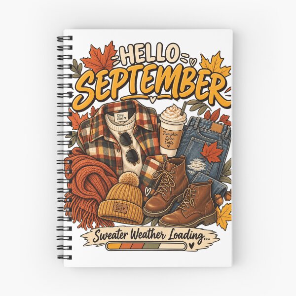 Item preview, Hello September Sweater Weather Loading designed and sold by WearTheVibe Store.