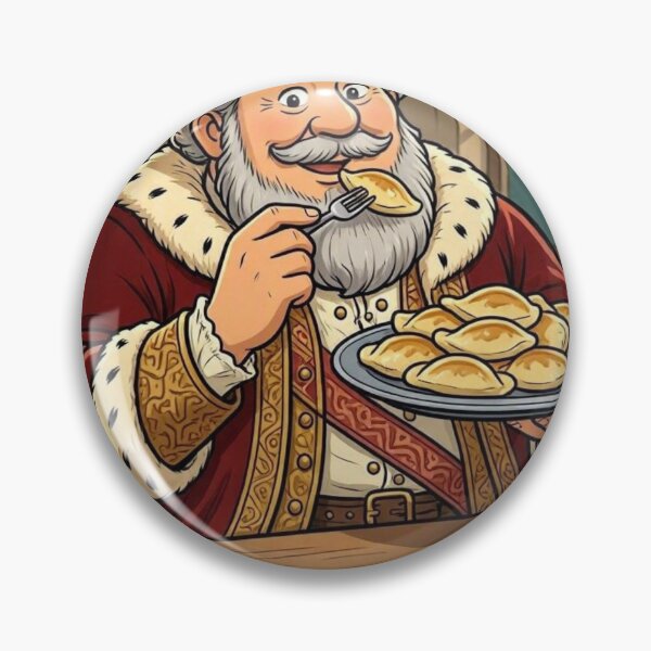 Item preview, King of Pierogi Funny Polish Food Cartoon designed and sold by V8Green.