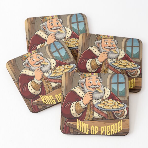 Item preview, King of Pierogi Funny Polish Food Cartoon designed and sold by V8Green.