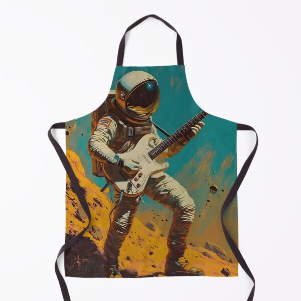 Item preview, Astronaut Rocking on a Distant Planet Cosmic Guitarist designed and sold by AbernathyZella.