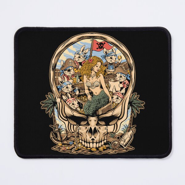 Item preview, Mermaid and Pirate Skull Treasure designed and sold by phsycartwork.