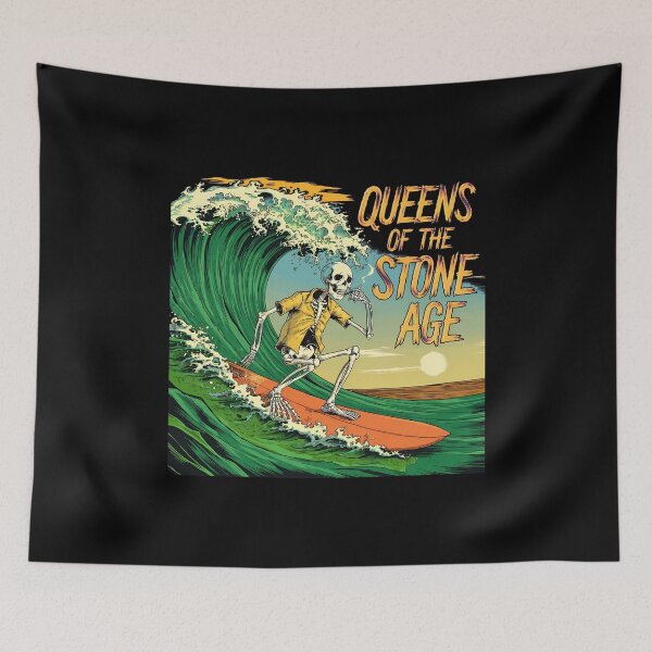 Item preview, REINAS DE LA EDAD DE PIEDRA ESQUELETO SURFISTA -9 designed and sold by CuteBots.
