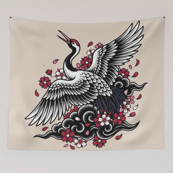 Item preview, Crane Bird Tattoo designed and sold by Tnerv.