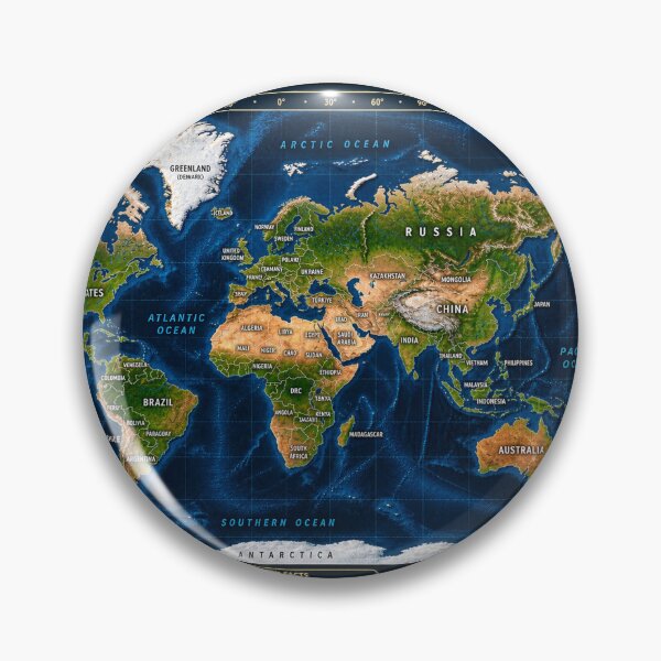 Item preview, Map of the Earth designed and sold by Somchartthai.
