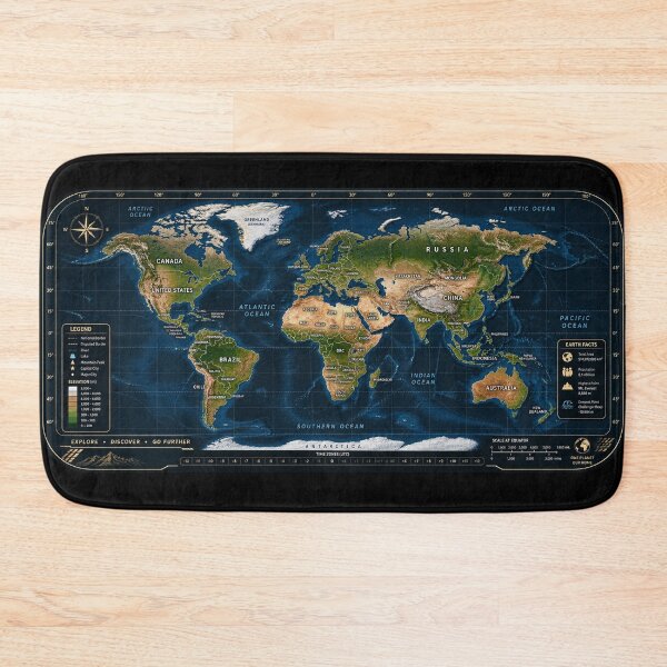 Item preview, Map of the Earth designed and sold by Somchartthai.
