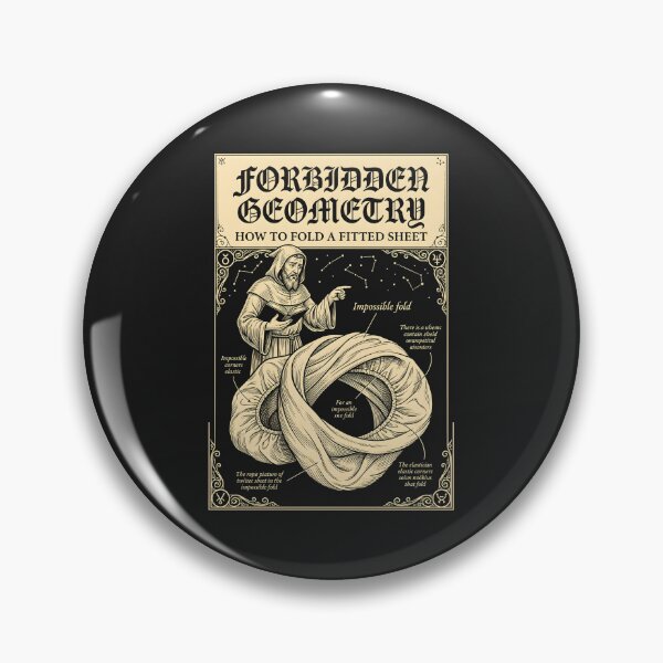 Item preview, Forbidden Geometry Fitted Sheet Folding Occult Chart - Funny Adulting Meme designed and sold by SplashTastic.