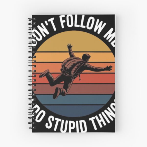 Item preview, Don't Follow Me I Do Stupid Things Skydiving Retro Vintage designed and sold by louda02.
