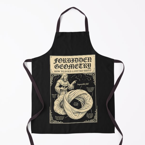 Item preview, Forbidden Geometry Fitted Sheet Folding Occult Chart - Funny Adulting Meme designed and sold by SplashTastic.