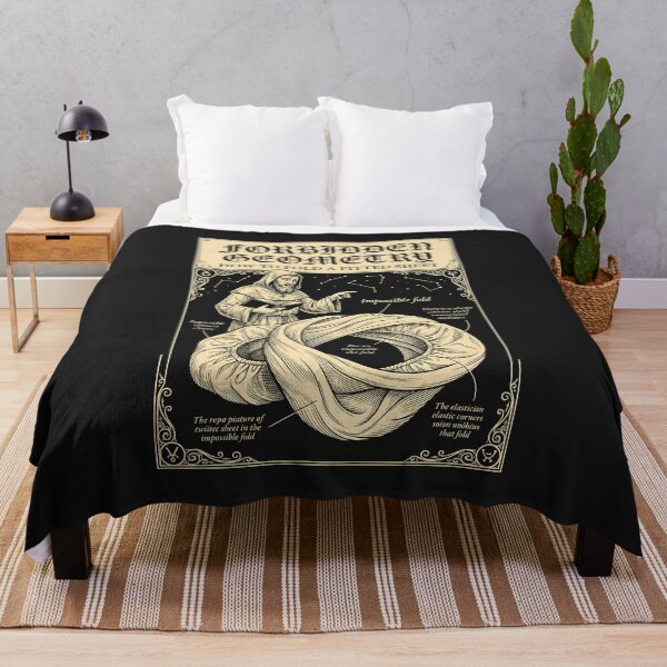 Item preview, Forbidden Geometry Fitted Sheet Folding Occult Chart - Funny Adulting Meme designed and sold by SplashTastic.