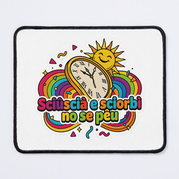 Item preview, Funny Genoese Sayings Retro Sun Clock designed and sold by ManuMax93.