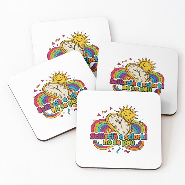 Item preview, Funny Genoese Sayings Retro Sun Clock designed and sold by ManuMax93.