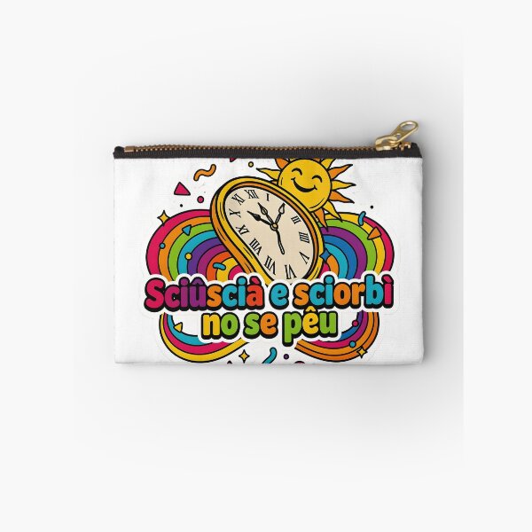 Item preview, Funny Genoese Sayings Retro Sun Clock designed and sold by ManuMax93.