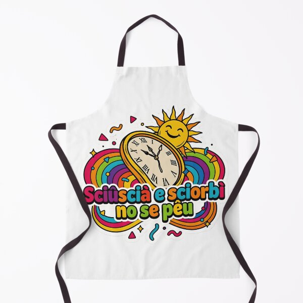 Item preview, Funny Genoese Sayings Retro Sun Clock designed and sold by ManuMax93.